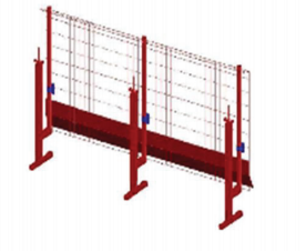 Edge protection barrier arrangement